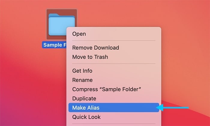 Bookmark Folder On Mac Creating Alias
