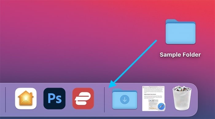 Bookmark Folder On Mac Folder Dock View