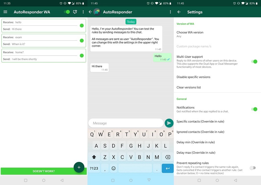 Enhance Whatsapp Experience Autoresponder