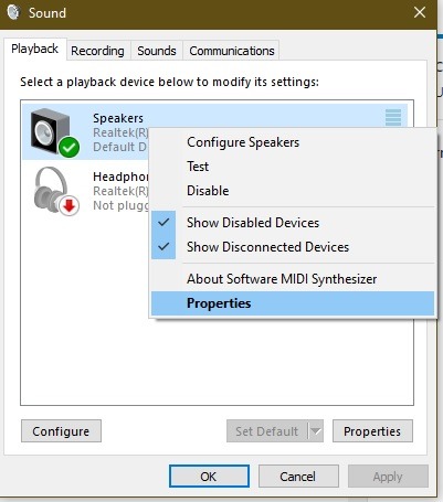 Fix Issues With Windows Audio Device Isolation Graph Sound Properties