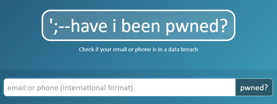 Haveibeenpwned