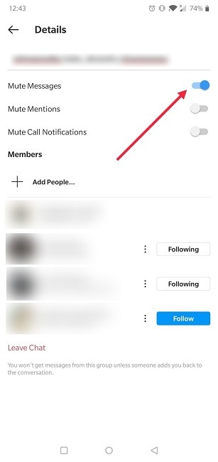 How To Prevent Users From Adding In Groups Details Mute Messages