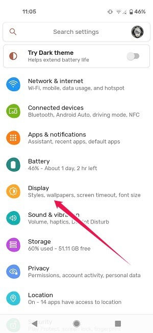 How To Schedule Dark Mode Android Pixel Settings Display