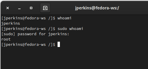 Linux Virtual Directory Whoami