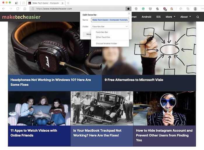 Microsoft Edge Collections Bookmarks Bookmarks Mte