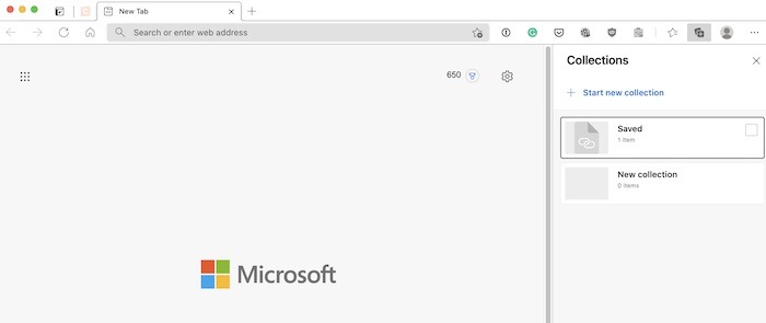 Microsoft Edge Collections Bookmarks Collections Start
