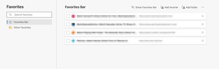 Microsoft Edge Collections Bookmarks Favorites
