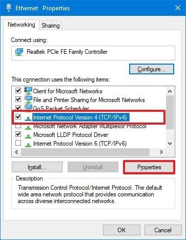 Network Settings Lan 1