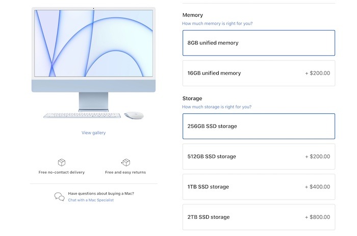 2021 Imac Comparison 2020 Customization