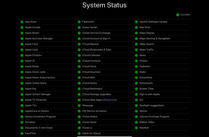 Apple Podcasts App Fixed System Status