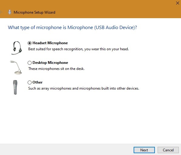 Ext Microphone Windows Choose Microphone Type