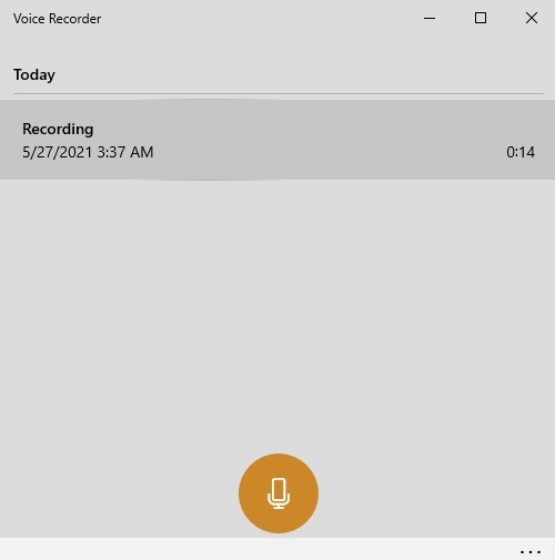 Ext Microphone Windows Voice Recorder Access Recordings