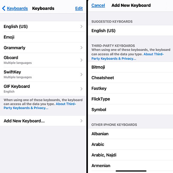 Keyboard Apps Ios Add New
