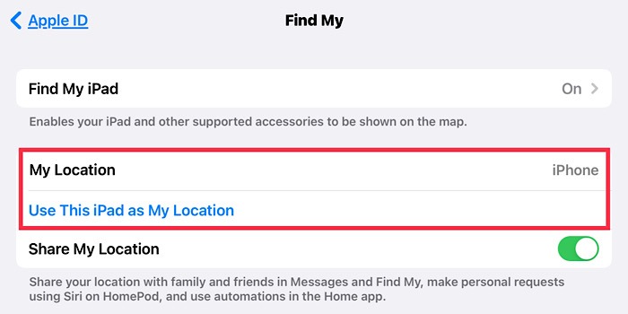 Location Sharing Ios Ipad
