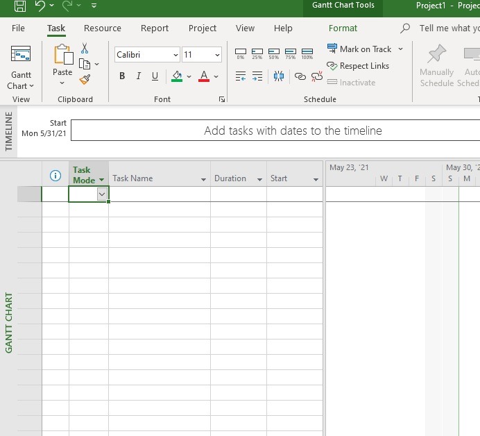 Microsoft Project Shortcuts Scroll Timescale