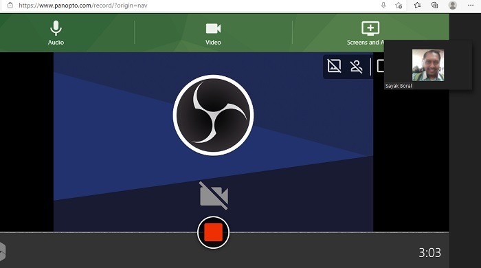 Record Meeting Host Panopto Recording