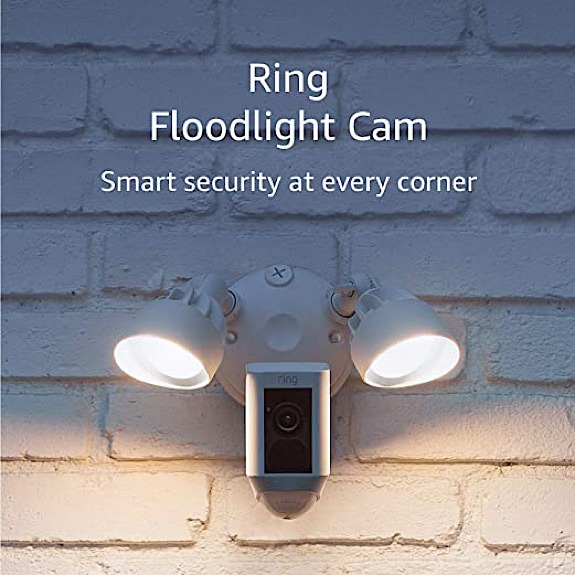 Ring Floodlight Security Camera Night
