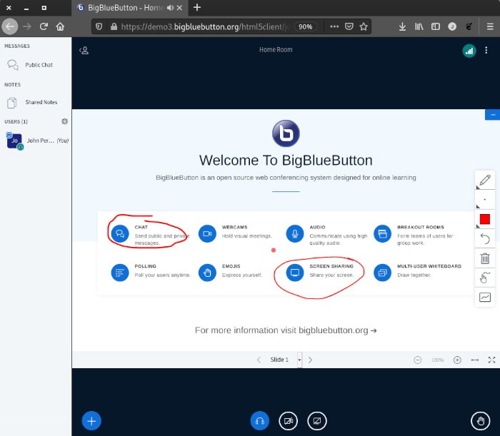 Bigbluebutton On Linux Demo Pencil