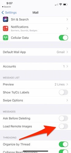 Block Tracking Pixels Mail Ios Email 1