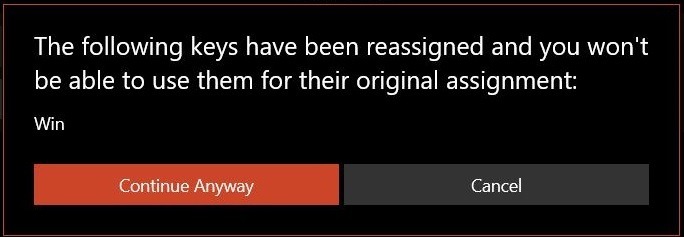 Continue To Disable Windows Key
