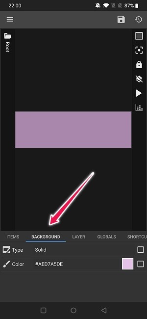 Create Widget Android Select Background