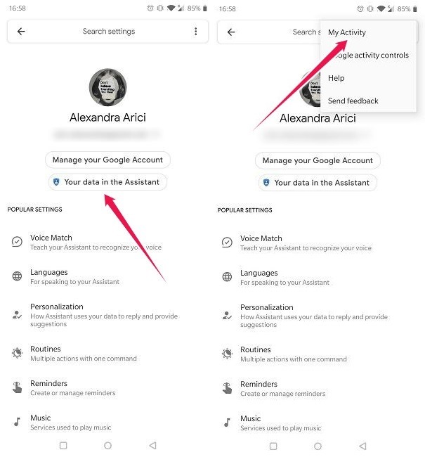 Erase Googgle Assistant Voice Commands Your Data In Assistant