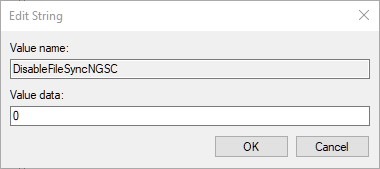 Fix Missing Onedrive Icon Value Box