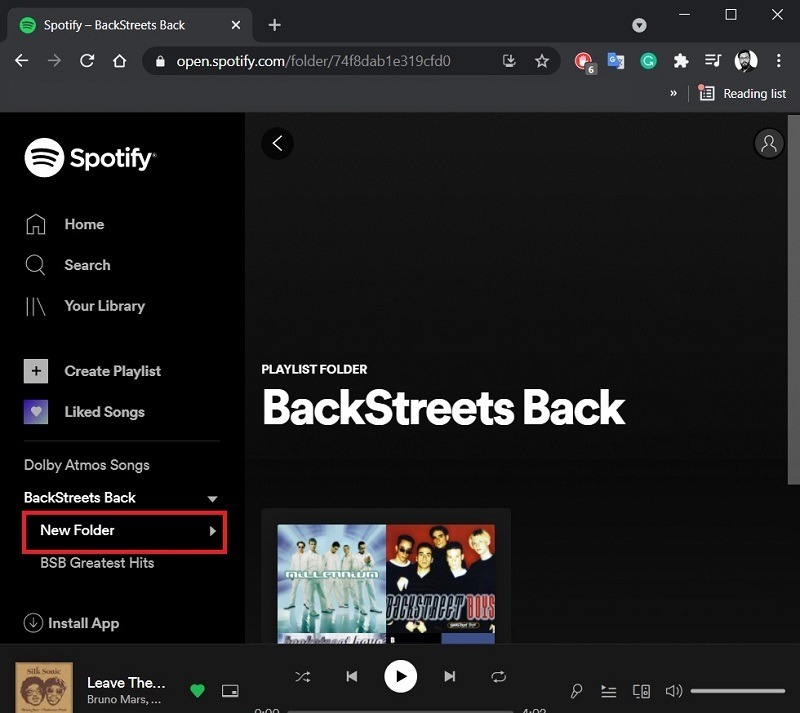 Folder Inside Spotify Folders
