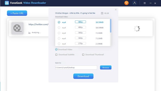 Fonegeek Video Downloader Review Twitter Options