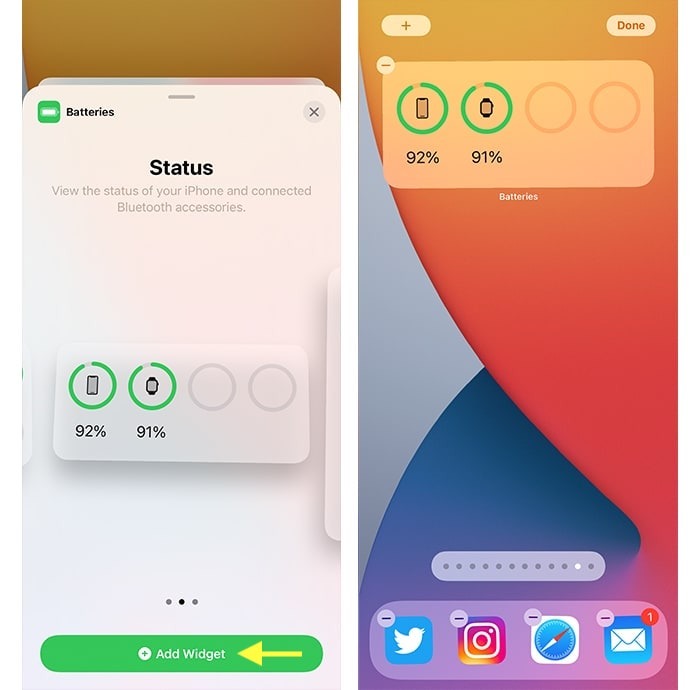 Iphone 12 Battery Percentage Battery Widget Added