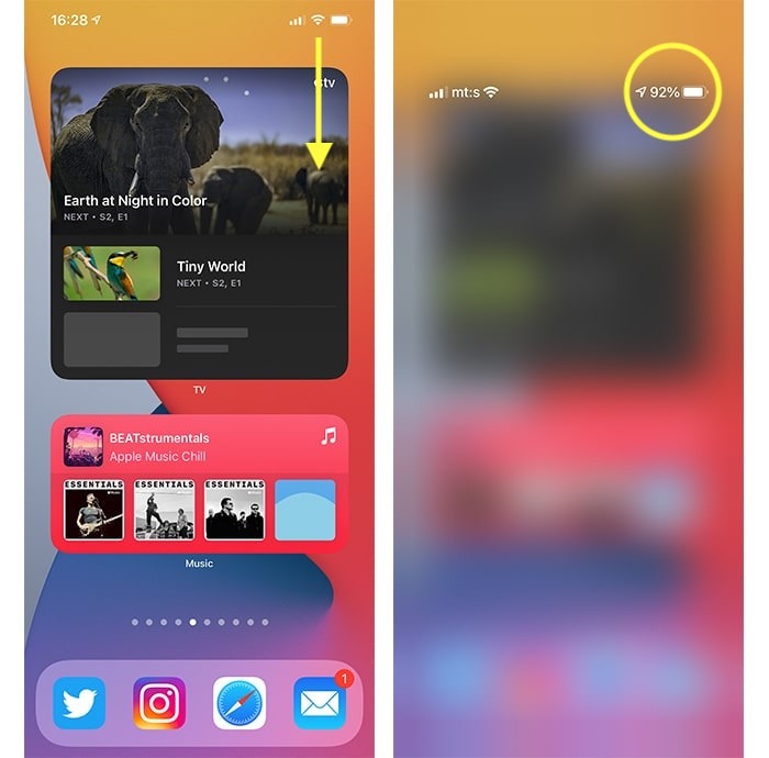 Iphone 12 Battery Percentage Opening Control Center