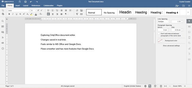 Onlyoffice Workspace Cloud Review Documents
