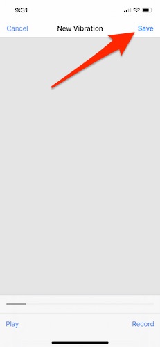 Outgoing Iphone Message Save Vibration