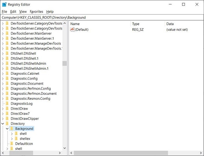 Registry Editor
