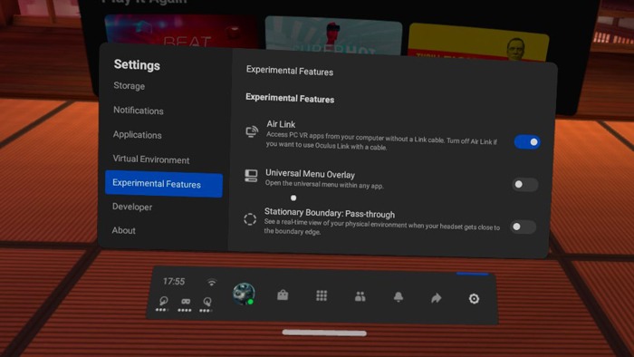 Set Up Oculus Air Link Oculus Pc Air Link Headset