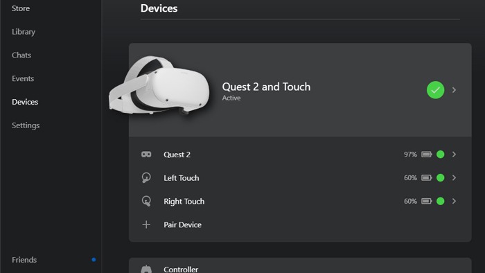 Set Up Oculus Air Link Oculus Pc App Connected