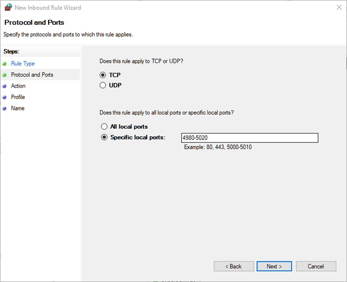 Set Up Port Forwarding Tcp