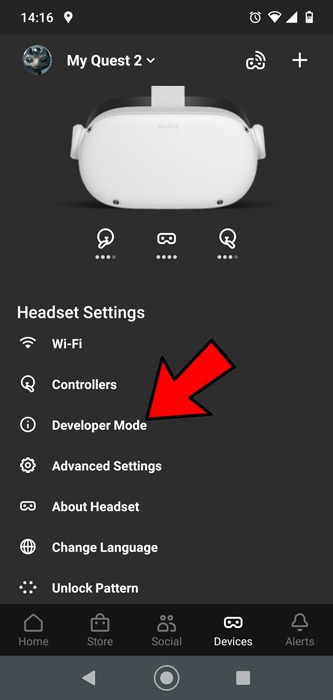 Sideload Oculus Quest 2 Sidequest Developer Mode