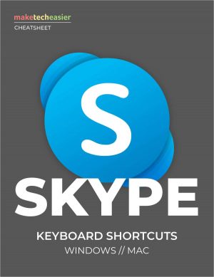 Skype Keyboard Shortcuts Cheatsheet Download