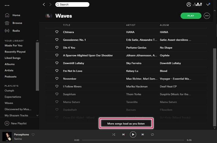 Spotify Radio Station Desktop Playlist Radio View