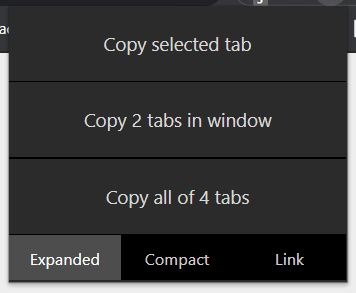 Tabcopy Copy Urls Of All Tabs Chrome