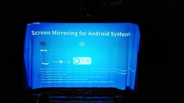 Vankyo Leisure 530w Projector Review Screen Mirror