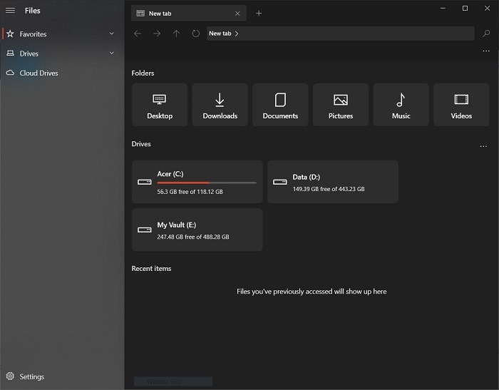Windows File Manager Alternatives Files App