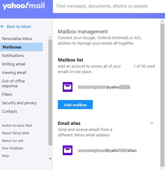 All Accounts Email Yahoo Mailboxes