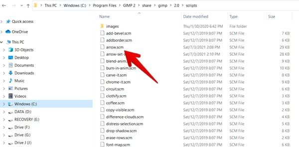 gimp-window-explorer-scripts-location Gimp Add Script