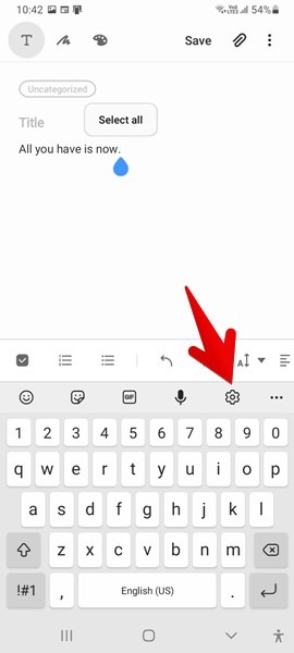 Samsung Keyboard Settings From Keyboard