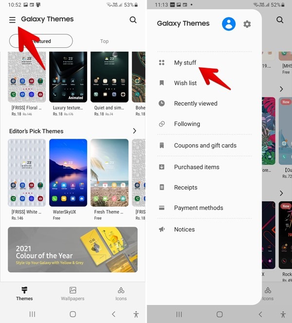 Samsung Keyboard View Downloaded Galaxy Theme