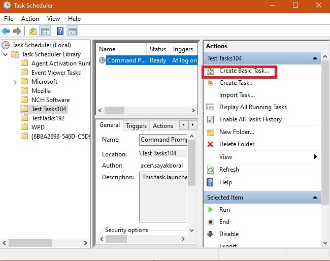 Schedule Automate Tasks Taskscheduler Create
