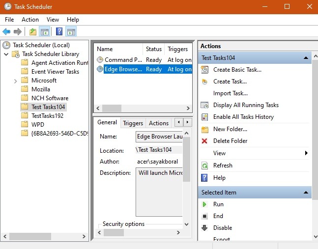 Schedule Automate Tasks Taskscheduler Visible