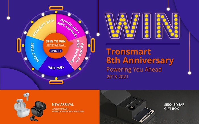 Tronsmart Anniversary Win